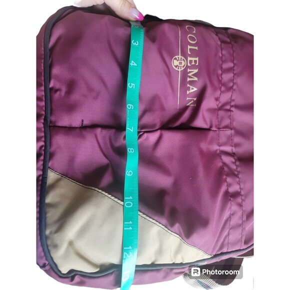Coleman Insulated Cooler Bag Shoulder Strap Hunt Camp Fish Vintage USA Made Zip - Picture 4 of 5